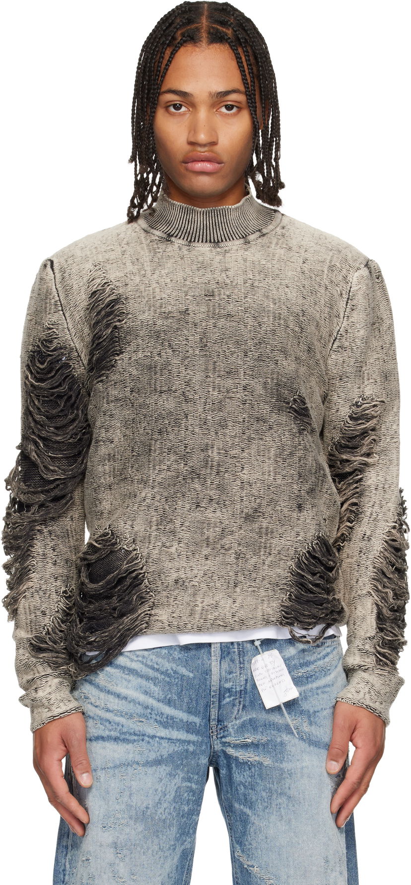Sweater Diesel K-Fjordi Turtleneck Grå | A21440-0LKDP-9EC
