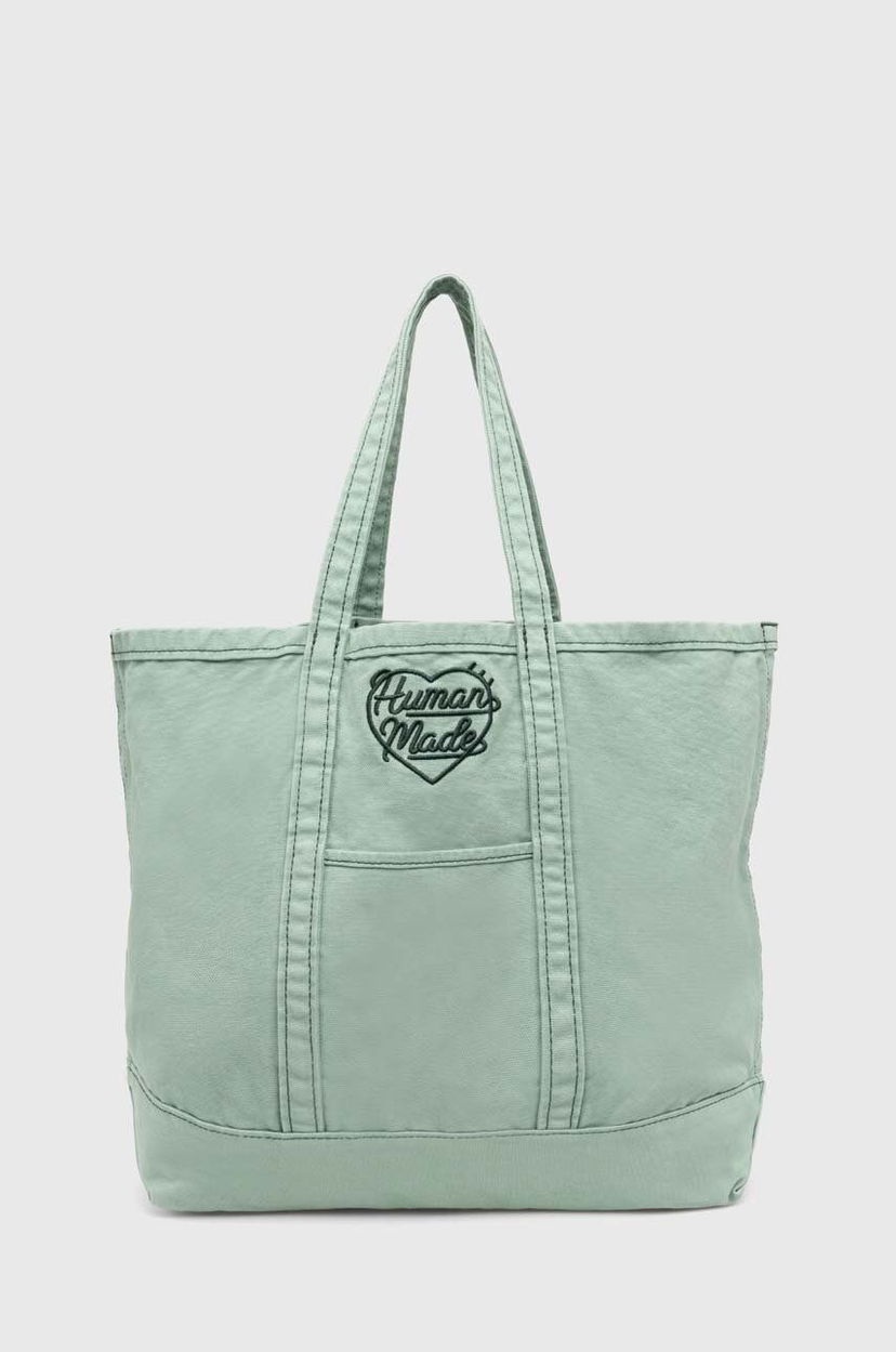 Mulepose Human Made Garment Dyed Tote Bag Grøn | HM27GD037