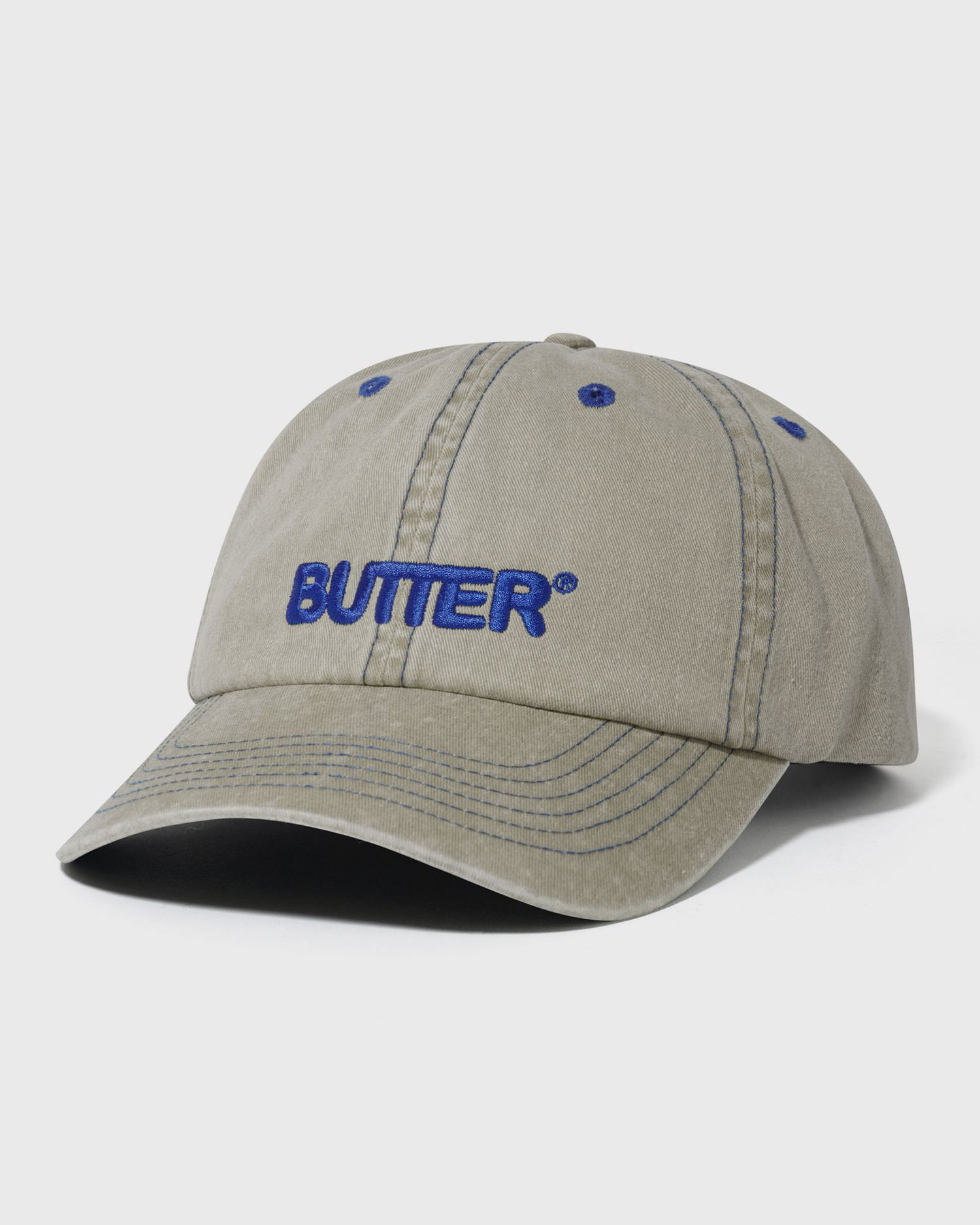 Kasket Butter Goods Rounded Logo 6 Panel Cap Beige | P25273, 0