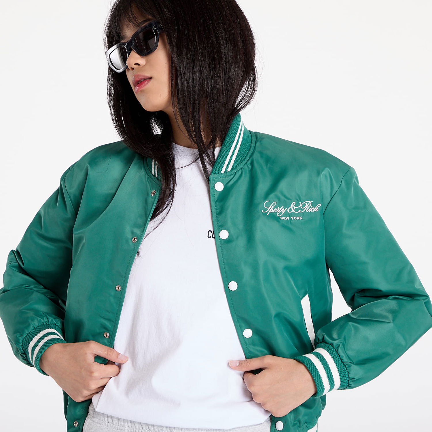 Bomberjakke Sporty & Rich Bomber Jacket Grøn | JA021516232GR03, 1