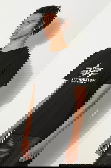 T-shirt Alpha Industries Logo Tee Sort | 100501FP.530, 3