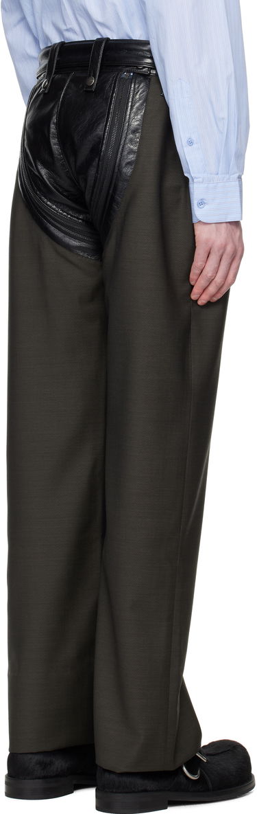 Cargo bukser Martine Rose Martine Rose Zip Chap Tailored Trousers Grøn | 360WT10414, 2
