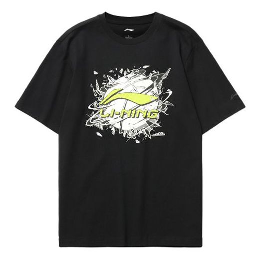 T-shirt Li-Ning Hoops Graphic Loose Fit T-Shirt Sort | AHSR405-2