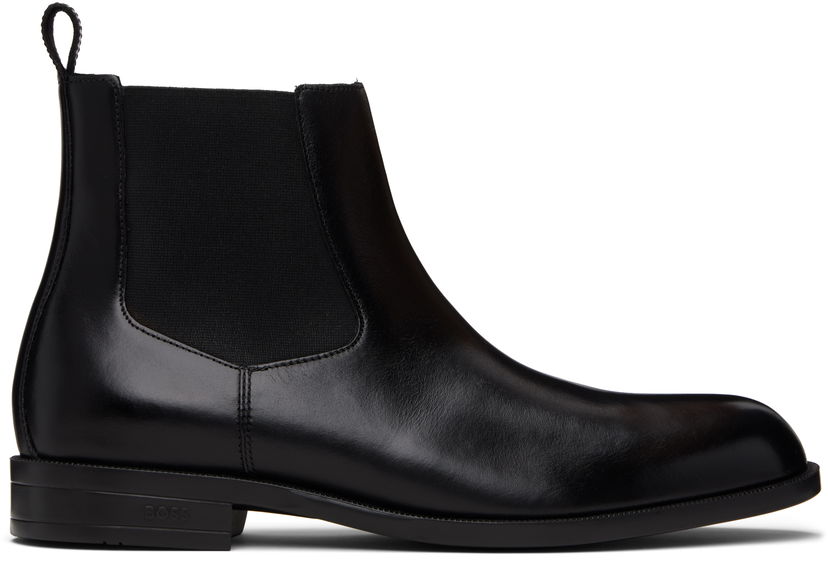 Sneakers og sko BOSS BOSS Leather Chelsea Boots Sort | 50552489