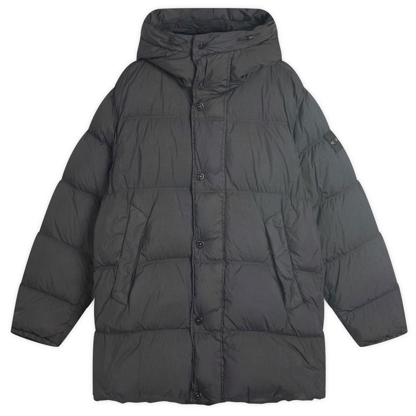 Parka Stone Island Crinkle Reps Nylon Down Parka Jacket, Size Large Sort | K2S154100012-V0029