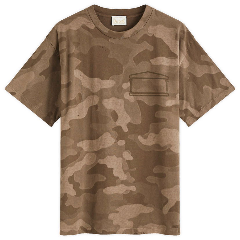 T-shirt Aries Aged Camo Temple T-Shirt Grøn | AR60001-DOL