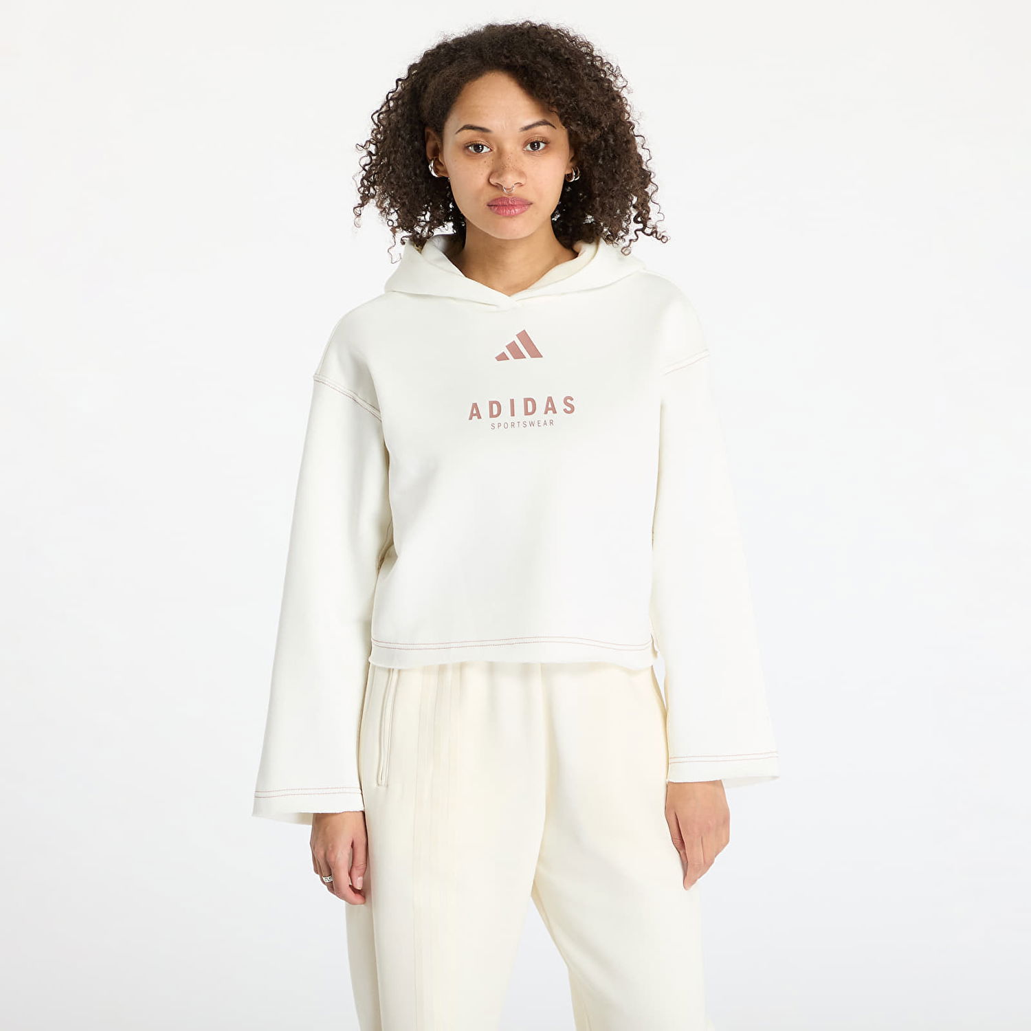 Sweatshirt adidas Originals All Szn Loose Graphic Hoodie Hvid | JJ4517, 0