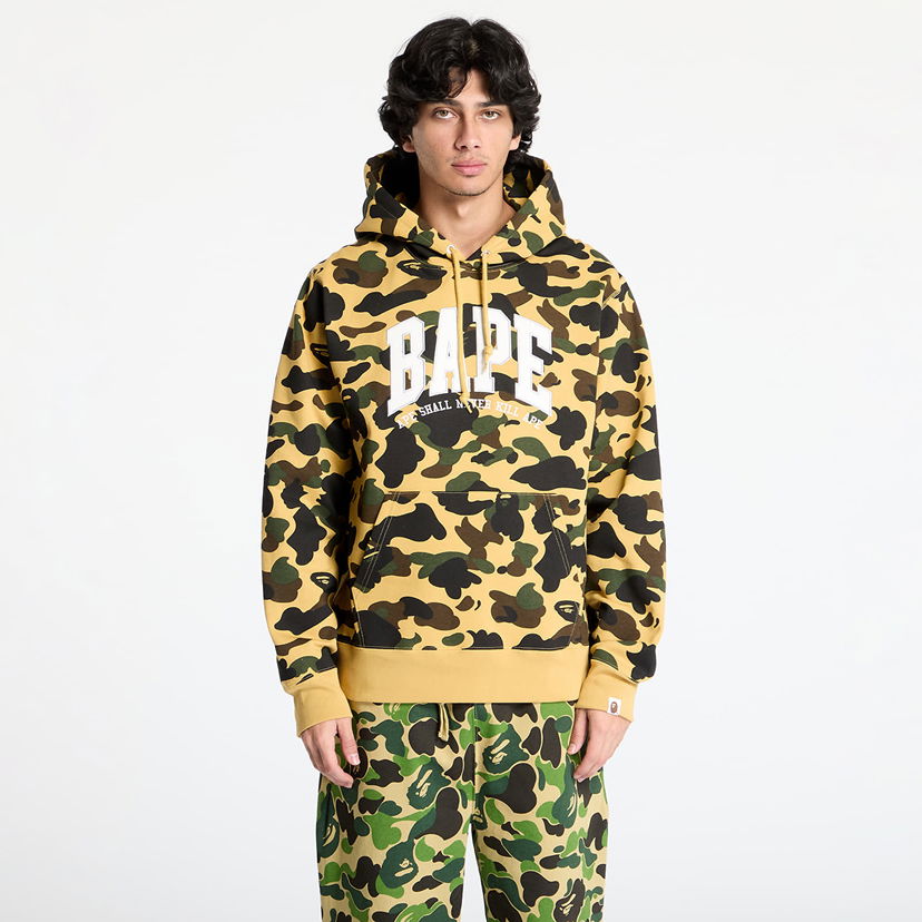 Sweatshirt BAPE Camo Pullover Hoodie Gul | 001PPK801008M YEL