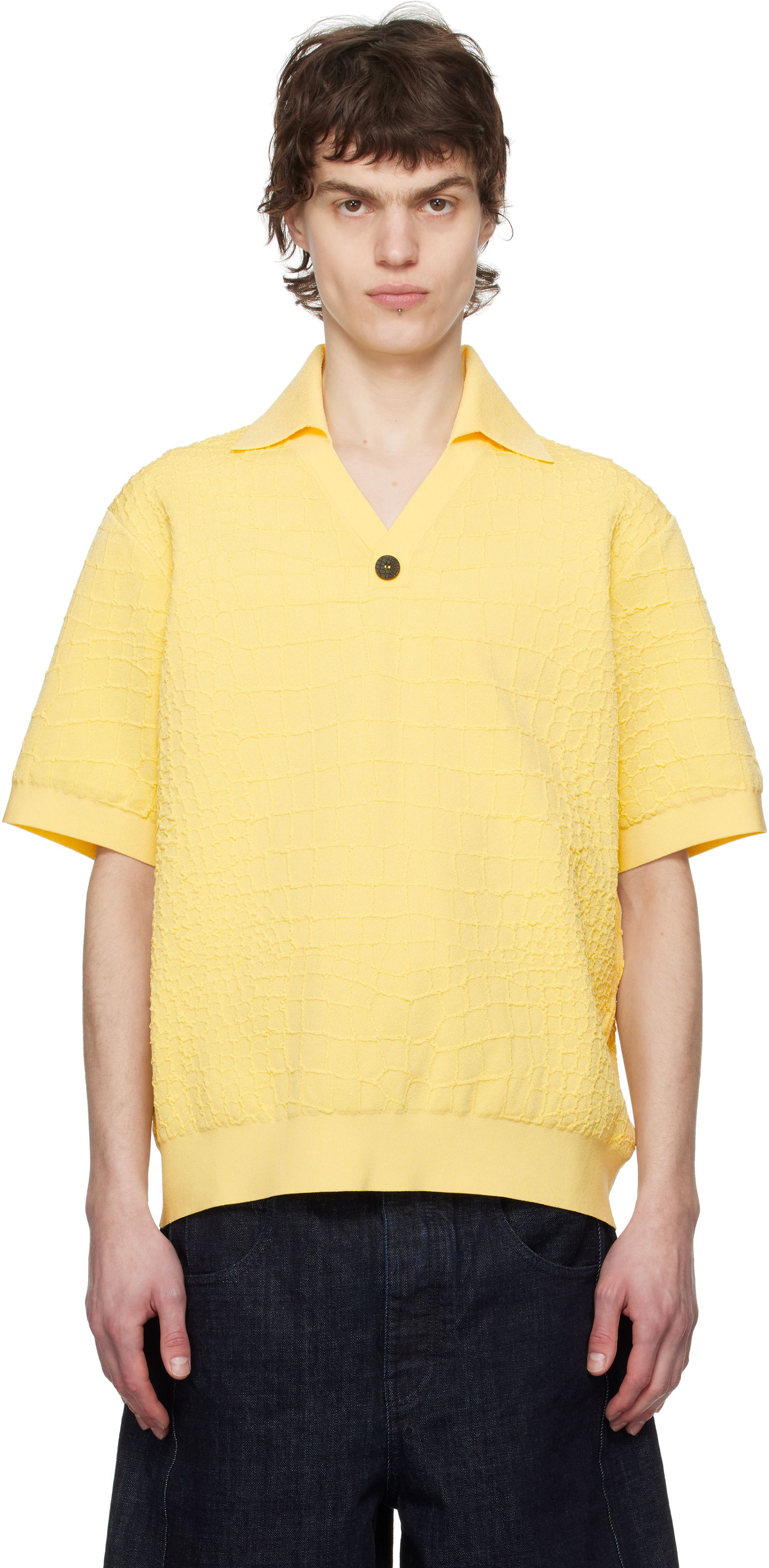 Sweater Jacquemus Jacquemus La Croisière 'The Scala' Polo Gul | 25E255KN527-2429, 0