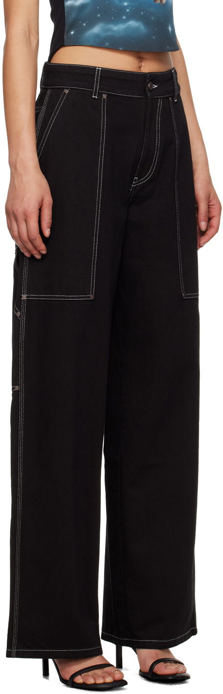 Cargo bukser Stella McCartney Workwear Jeans Sort | 6D01503SPH21, 1