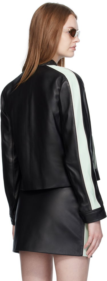 Jakke Casablanca Casablanca Leather Racer Jacket Sort | WPF25-JK-400-01, 2