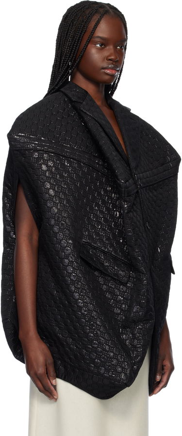 Vest Comme des Garçons Comme des Garçons Lame Floating Weave Vest Sort | GO-J027-051-1, 1
