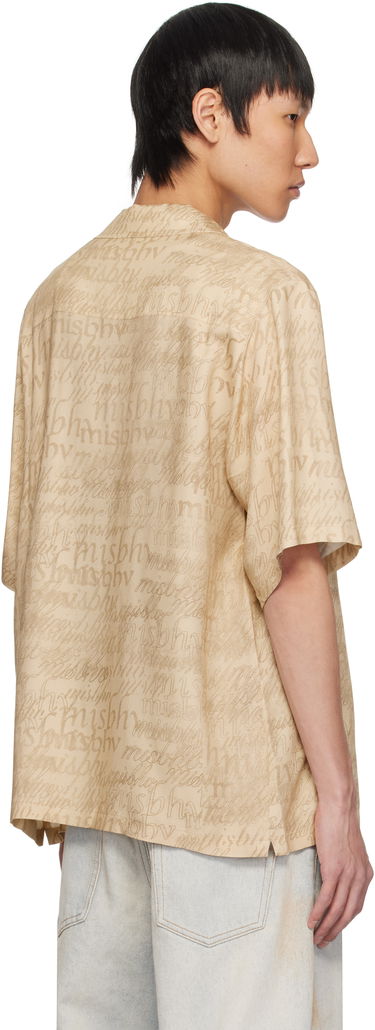 Skjorte MISBHV MISBHV All Over Print Viscose Shirt Beige | 250M132, 2