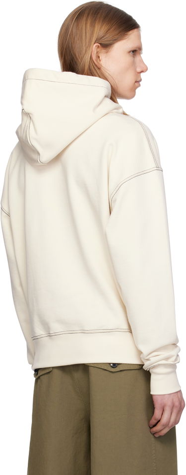 Sweatshirt AMI AMI Paris Cotton 'Ami' Signature Hoodie Beige | HSW229.JE0098, 2