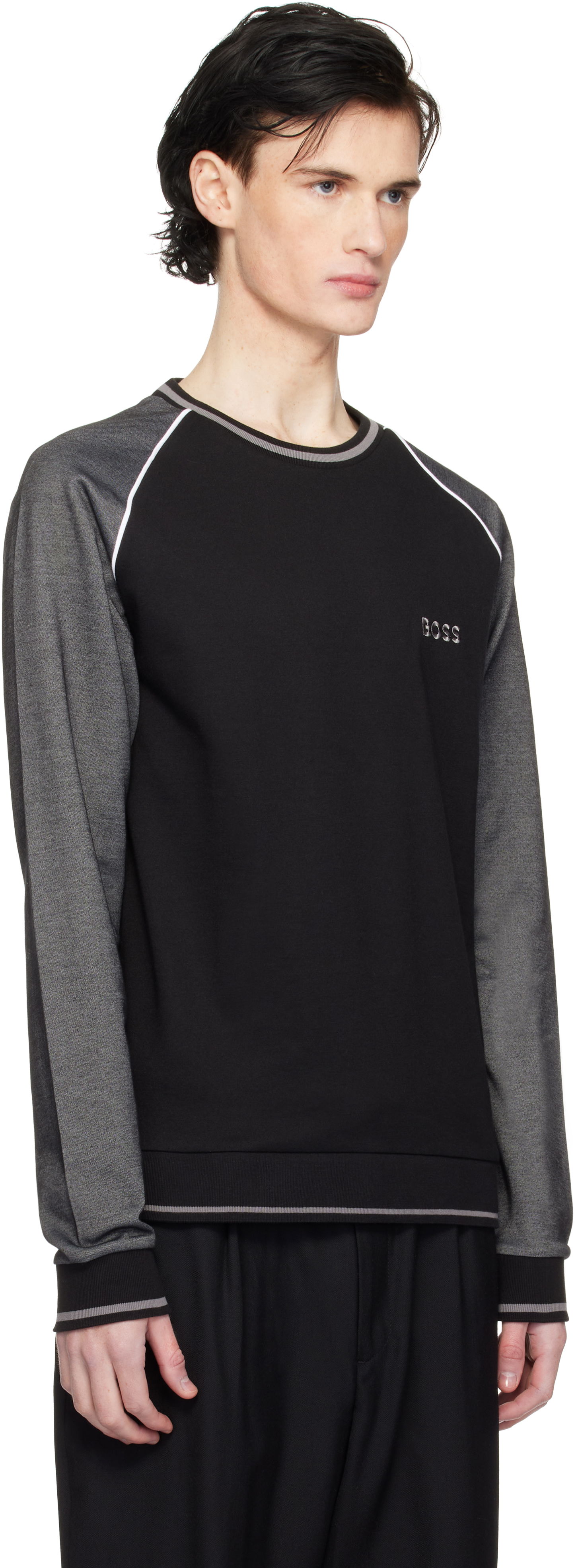 Sweatshirt BOSS Raglan Sleeve Sweatshirt Sort | 50535836, 1