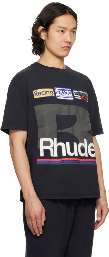 T-shirt Rhude Rhude Petrol Patch T-Shirt Sort | RHSS25TT12012, 1