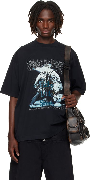 T-shirt VETEMENTS VETEMENTS Cradle of Filth 'Filthy Secret' Oversized T-Shirt Sort | UCF76TR600B, 0