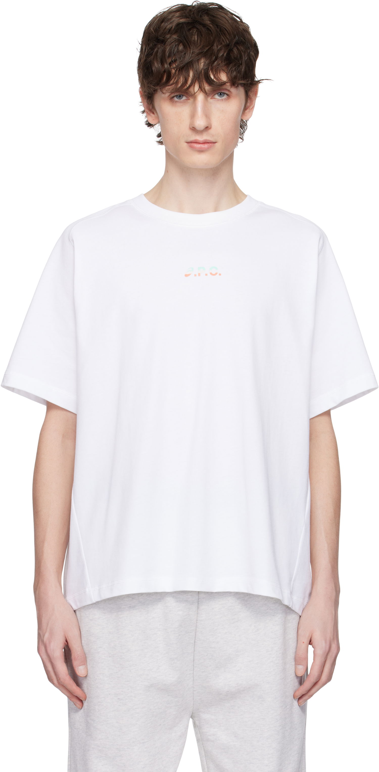 T-shirt A.P.C. A.P.C. ASICS Edition Wind T-Shirt Hvid | COEAV-H26453, 0