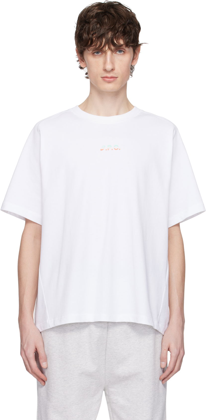 T-shirt A.P.C. A.P.C. ASICS Edition Wind T-Shirt Hvid | COEAV-H26453