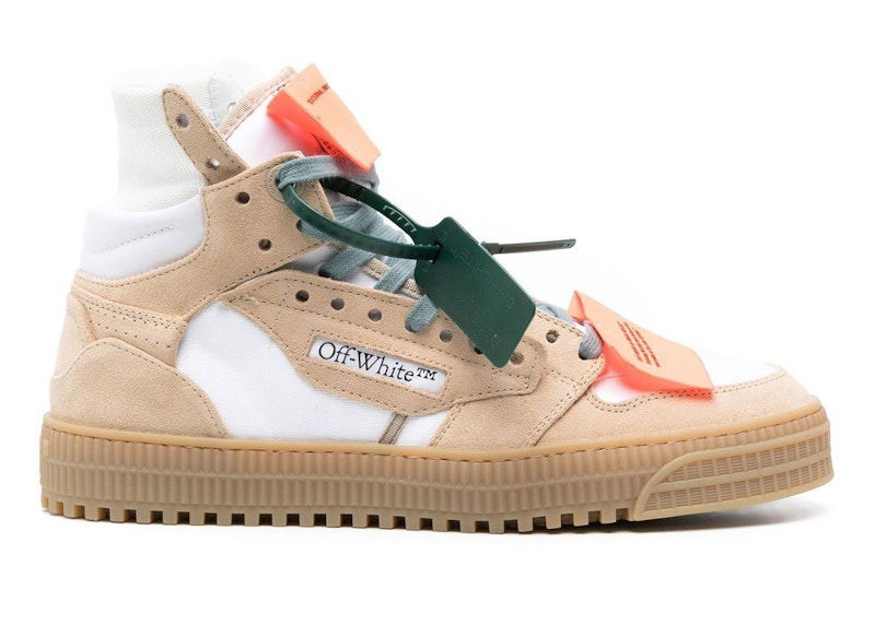 Sneakers og sko Off-White 3.0 Off Court High-Top White Sand Suede Beige | OMIA065S23LEA0030117