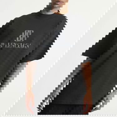 T-shirt Balenciaga Nano BB Logo Dry Jersey Medium Fit T-Shirt, Size Large Sort | 764235-TSVO2-1083, 2