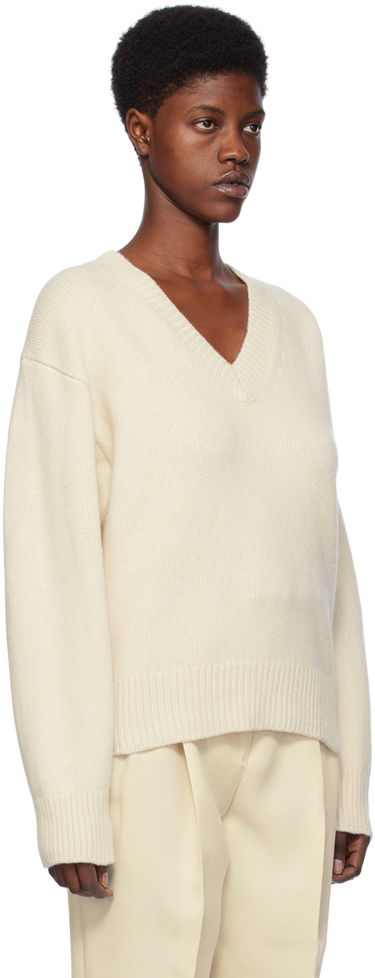 Sweater TOTEME TOTEME V-Neck Knit Sweater Grøn | 241-WRT1034-YA0004, 4