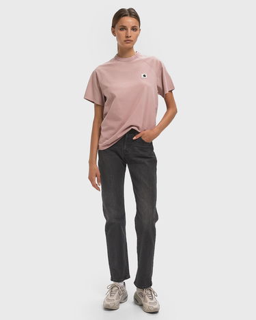 T-shirt Carhartt WIP Women's Hudson Short Sleeve T-Shirt Lyserød | I035138-1XF.5F, 2