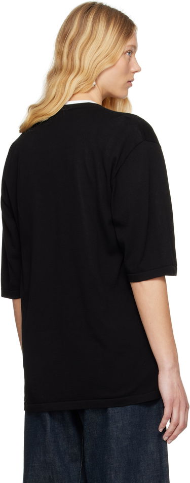 Sweater LEMAIRE Lemaire Short Sleeve Cardigan Sort | TO1371 LK1041, 2