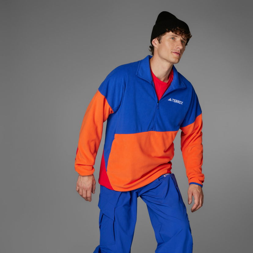 Sweater adidas Performance Terrex Multi Climawarm Fleece Jacket Blå | JC9609