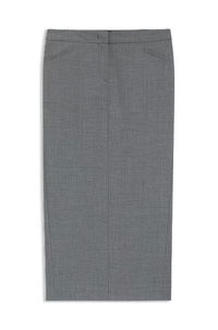 Melange Virgin Wool Pencil Skirt