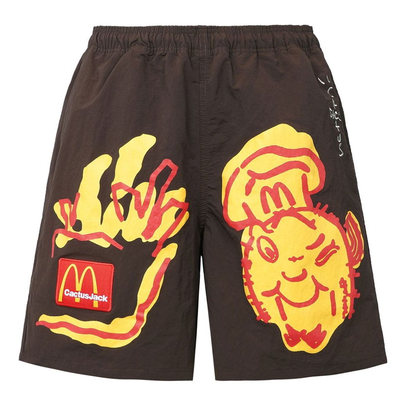 Shorts Cactus Jack by Travis Scott Cactus Jack x McDonalds Illustration II Shorts Brun | CJMDBS124BROWN