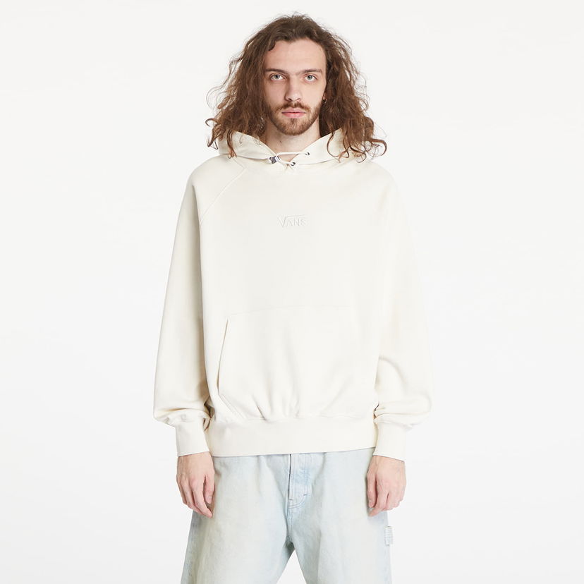 Sweatshirt Vans LX Premium Fleece Hoodie Turtle Dove Hvid | VN000GZ189F1