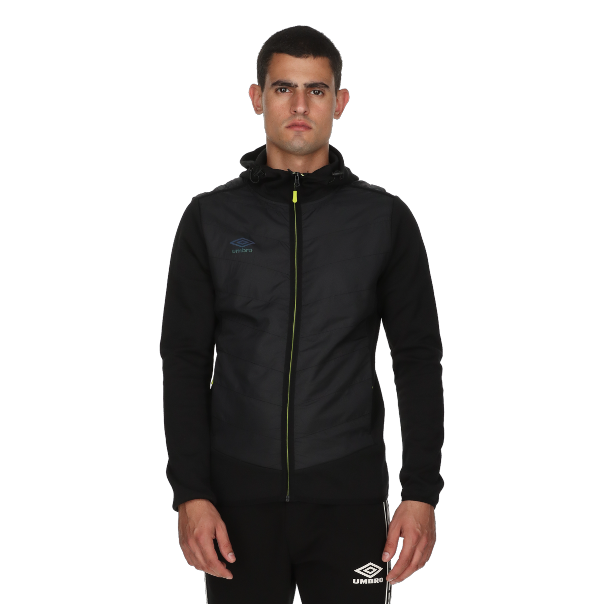 Jakke Umbro Hybrid Full-Zip Hooded Performance Jacket The Game Sort | UMA253M613-01, 0