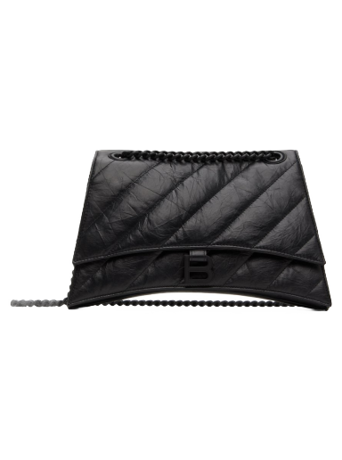 Skuldertaske Balenciaga Medium Crush Chain Bag Sort | 716393 210IY