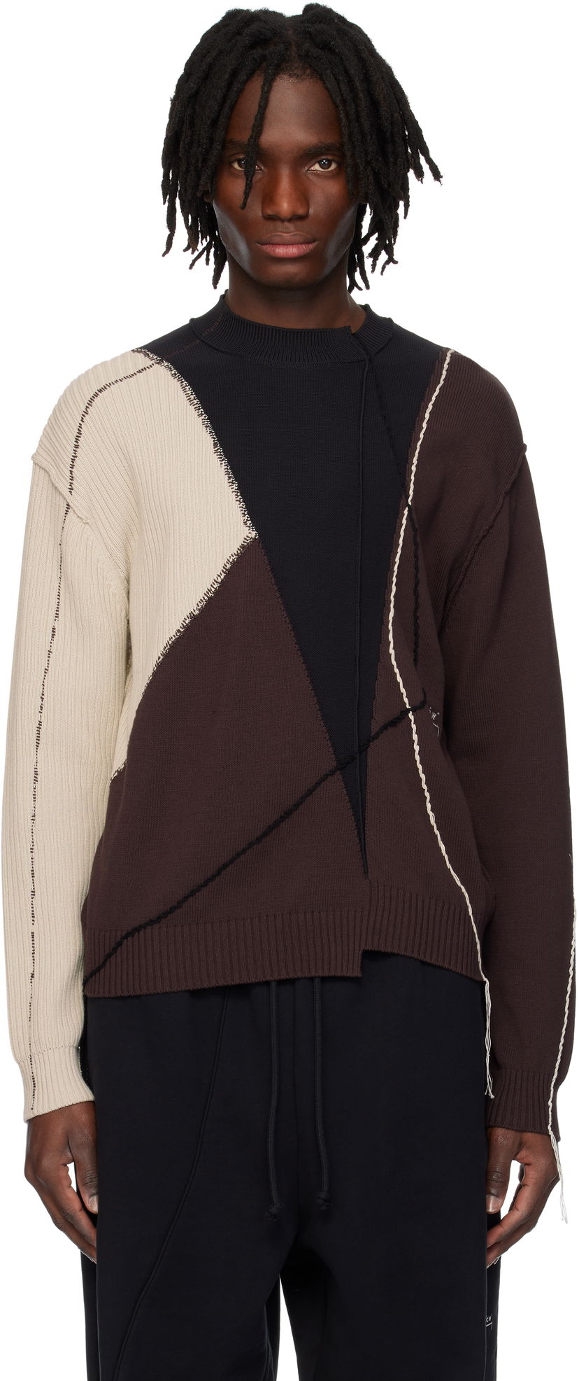 Sweater A-COLD-WALL* A-COLD-WALL* Overstitch Knit Sweater Flerfarvet | ACWMK192