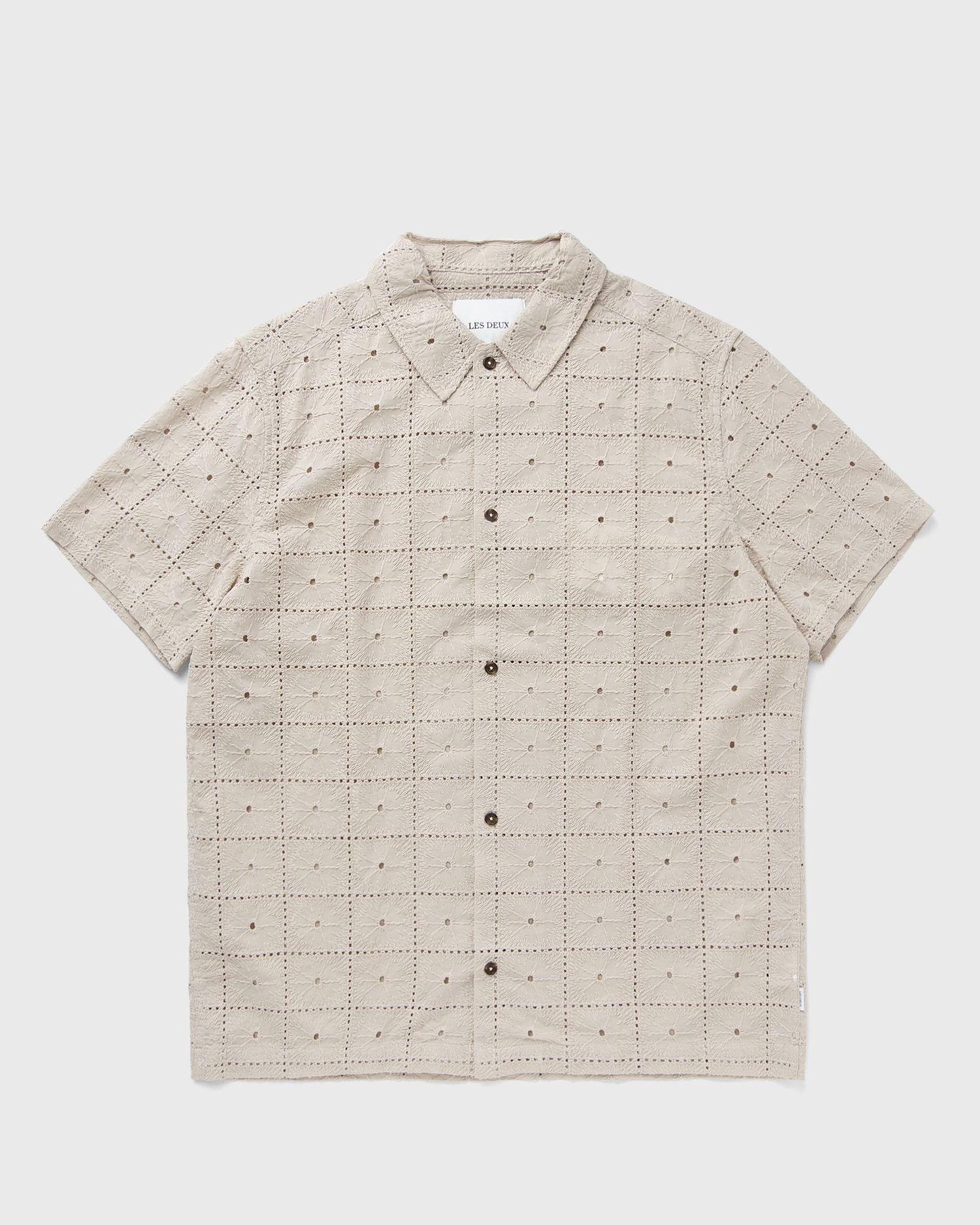 Skjorte Les Deux Hector Anglaise Short Sleeve Shirt Beige | LDM401099-815815, 1