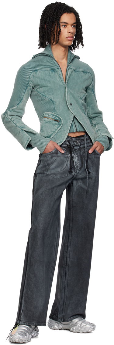 Jakke Ottolinger Ottolinger Silhouette Denim Jacket Grøn | 2100301, 3