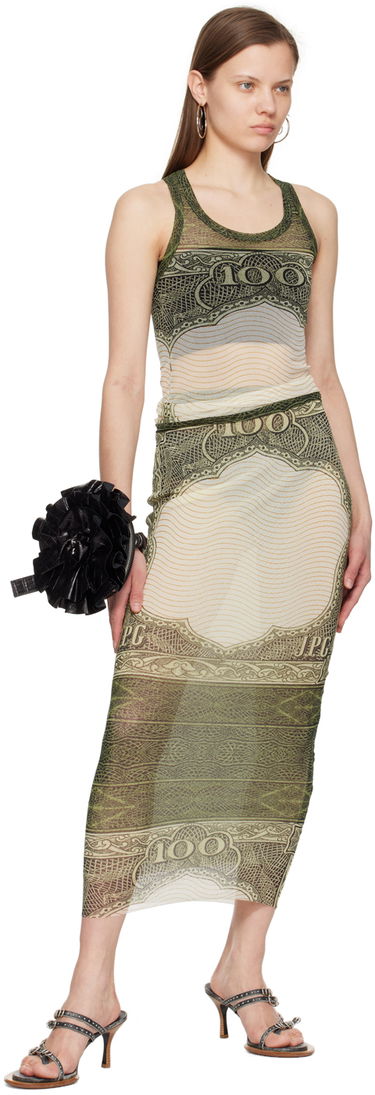Nederdel Jean Paul Gaultier Jean Paul Gaultier 'The Cartouche' Print Maxi Skirt Grøn | 24/25-F-JU142-T515-400300156, 3