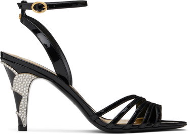 Tilbehør Valentino Valentino Garavani Ladycrush Patent Leather Heeled Sandals Sort | 6W2S0LD3SWK, 0