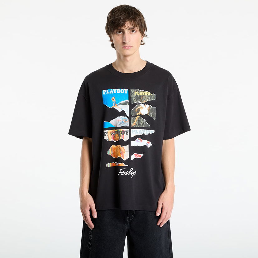 T-shirt Footshop Playboy x FTSHP Covers Tee UNISEX Black Sort | FTSHP_526
