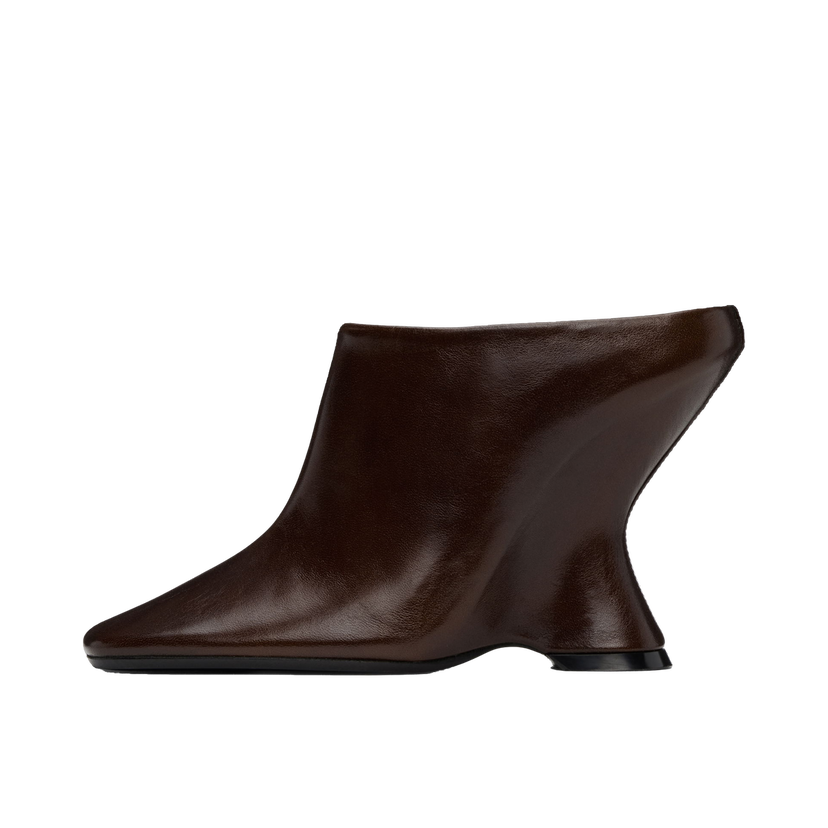 Sneakers og sko Dries Van Noten Leather Wedge Mules Brun | WS242-1408-103