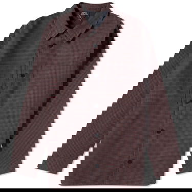 Jakke A.P.C. Tibor Check Work Jacket Mørkeblå | COGEH-H02847-IAK, 0