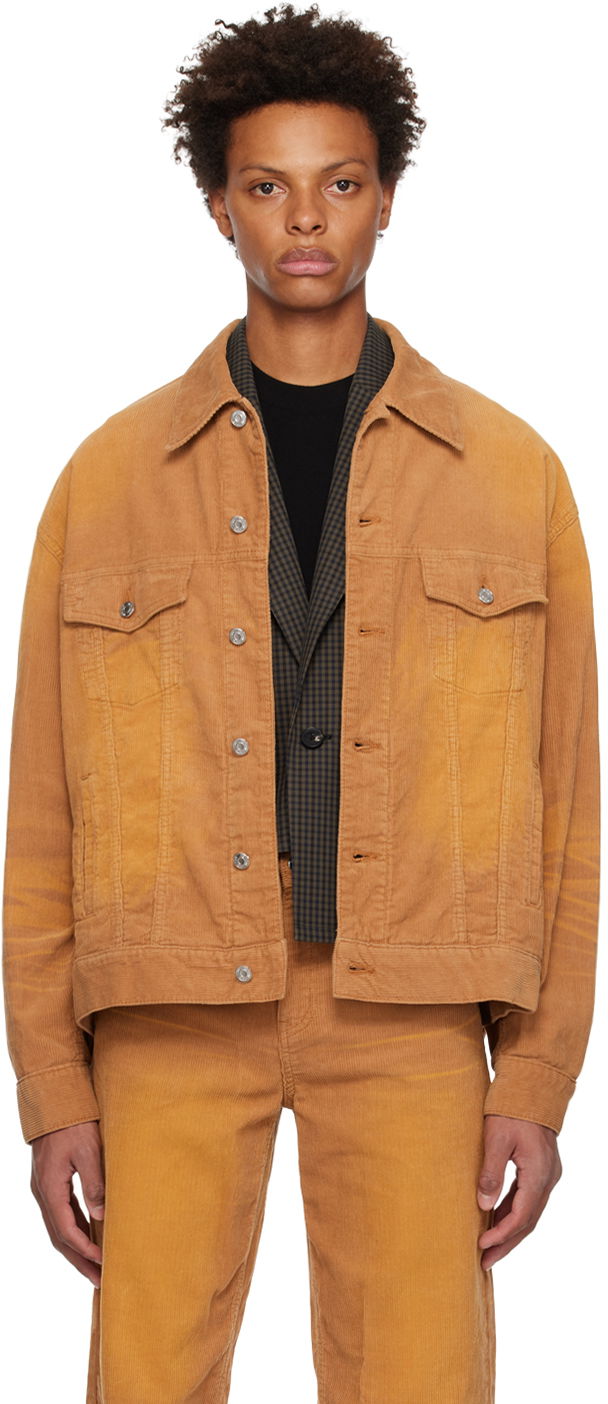 Jakke We11done We11done Oversized Corduroy Jacket Orange | WD-DJ3-22-388-U-CM
