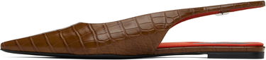 Sneakers og sko Stella McCartney Elsa Slingback Ballerina Flats Brun | 810500AP0AU0, 2