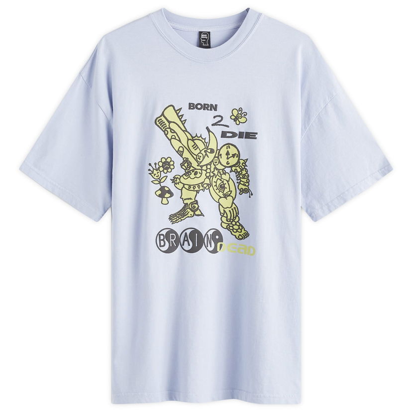 T-shirt Brain Dead Born 2 Die T-Shirt Blå | F24T00004083-PERI