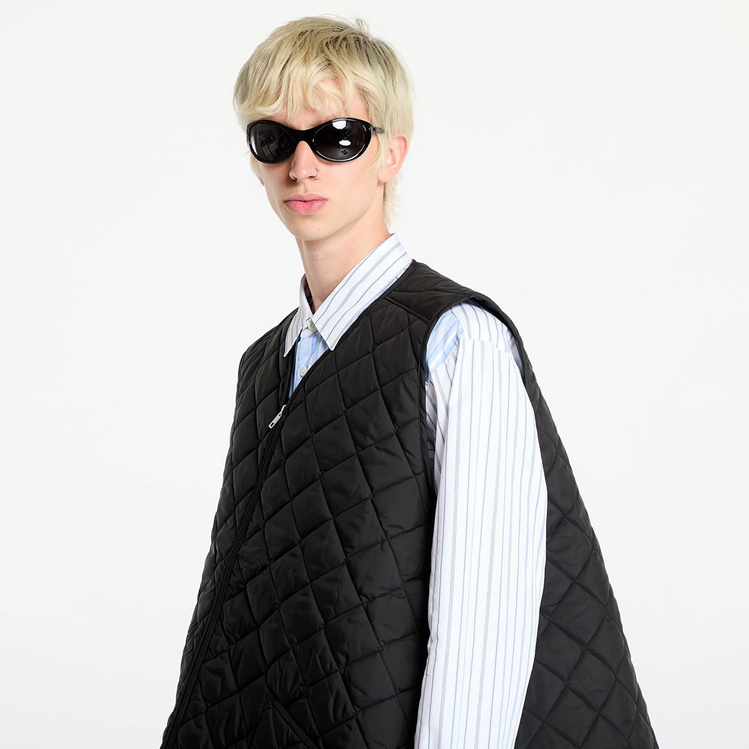 Sweater Comme des Garçons SHIRT x Lavenham Wowen Vest Black Sort | FN-V521 Black, 1