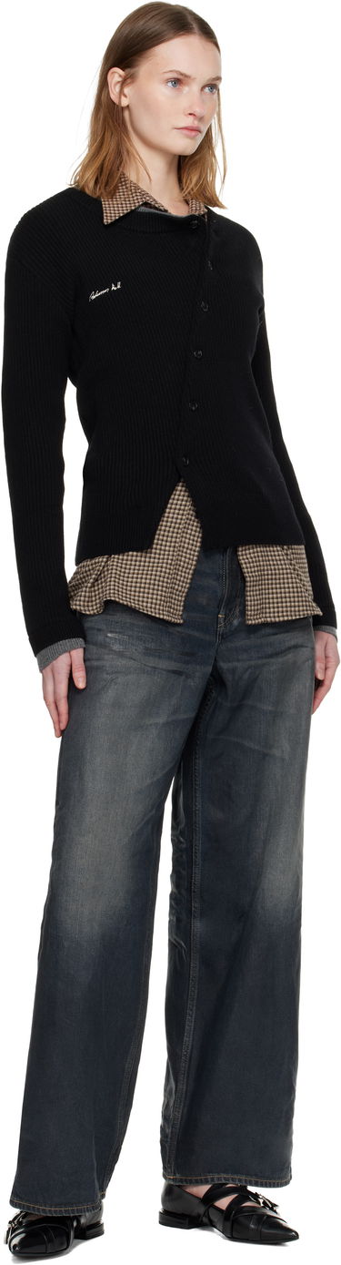 Sweater Andersson Bell Button Slim Knit Cardigan Sort | atb1383w, 3