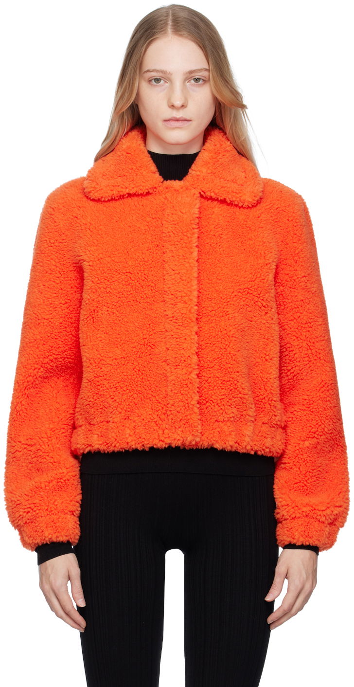 Jakke Moschino Jeans Zip Jacket Orange | 605 8717