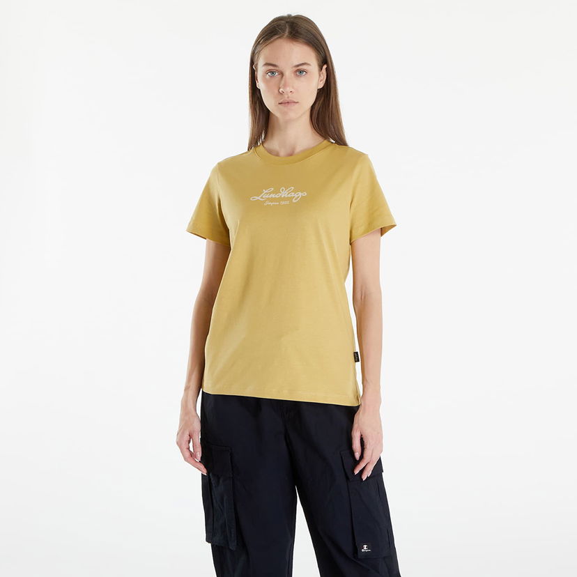 T-shirt Lundhags Lundhags Jarpen Logo T-Shirt Gul | 44318-24-50700