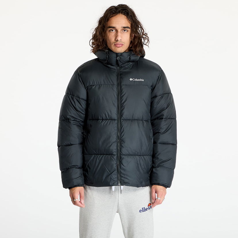 Puffer jakke Columbia Puffect™ II Hooded Jacket Black Sort | 2086851010